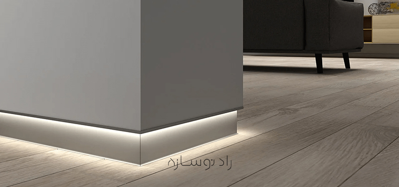 قرنیز آلومینیومی توکار| رادنوسازه