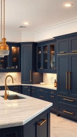 کابینت آشپزخانه نئوکلاسیک وکیوم و پلی اورتان