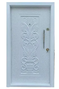 درب ضد سرقت سفید فلزی