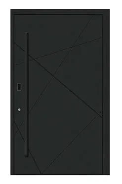 درب ضد سرقت فلزی سوپر مات مشکی