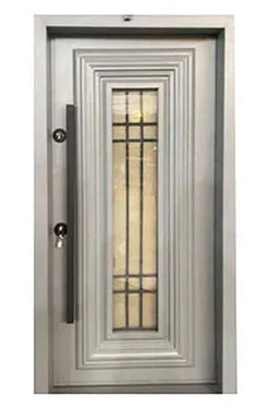 درب ضد سرقت فلزی شیشه خور