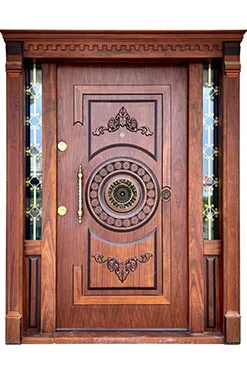 درب ضد سرقت لابی چوب گردو